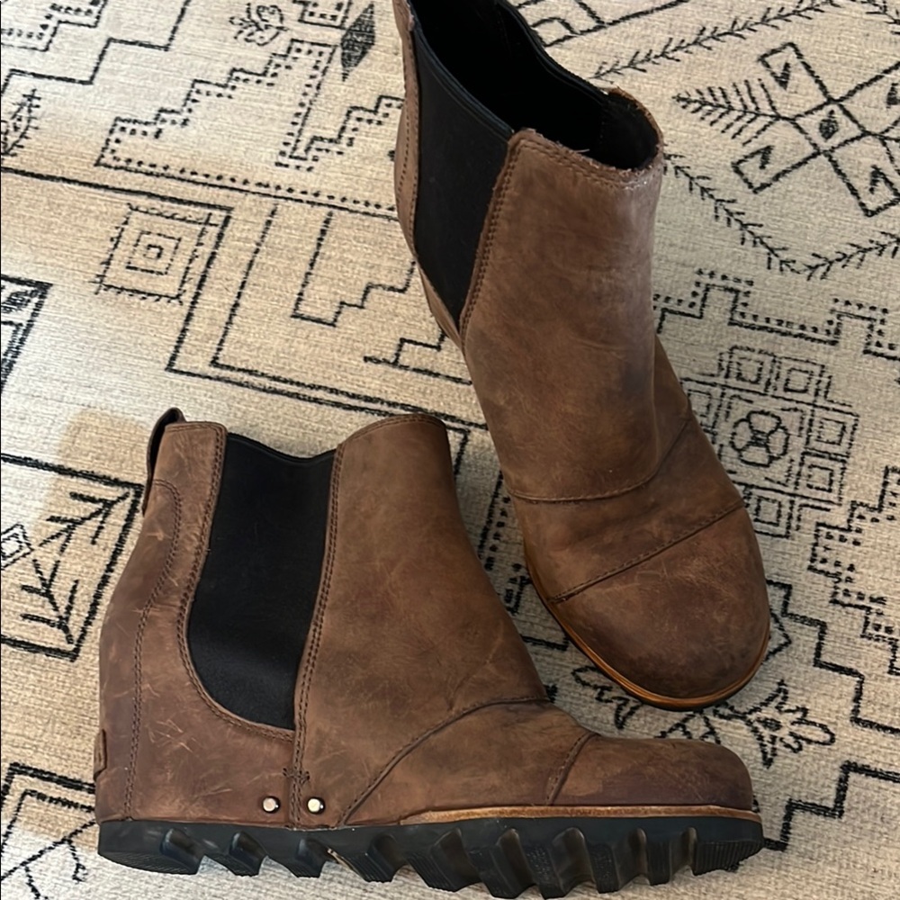 Sorel Brown Ankle Boots